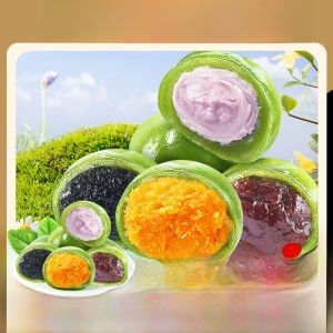 Red Bean Paste Artemisia Dumpling Rice Cake Special Snack Leisure Food Dragon River Green Dumpling Paokoxiu Brand