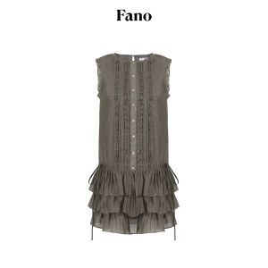 Fano | Đầm Voan Không T Tay Phong Cách Pháp Dễ Thương