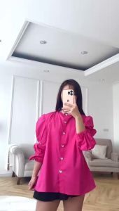 SJM KEMEJA LUXURY MEWAH KANCING PREMIUM LENGAN BALON 1876