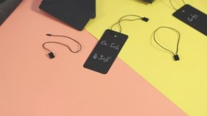 1000Pcs 7 Inch Nylon Hang Tag String Cloth Label Hang Tag Snap Lock Tag loop Clothing Tag for Clothes Gift Bags