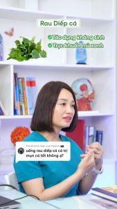 Bột diếp cá nguyên chất Tuệ Minh bột rau diếp cá sấy lạnh mát gan sáng da ngừa mụn 50g