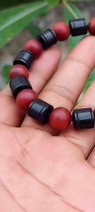 Gelang kombinasi dua macam kayu bertuah kayu galih kelor hitam galih bidara size 10mm Bracelets