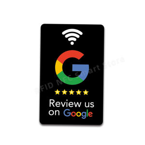 5pcs Google Reviews NFC Cards Boost Your Reviews PVC Material Durable