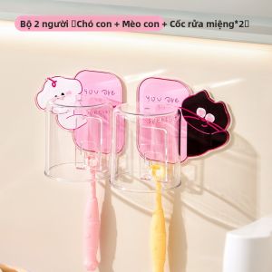 Giá Để Chổi Đánh Răng Điện Gắn Tường Hình Hoạt Hình Dễ Thương Cho Cặp Đôi Giá Để Đồ Phòng Tắm Chậu Rửa Sứ Dùng Một Lần