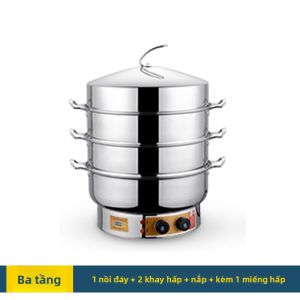 MFM | Nồi Hấp Có Đếm Thời Gian Inox Thương Mại 36CM-70CM