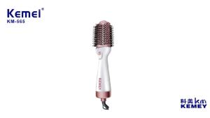 Kemei KM-565 One Step Hair Dryer Hair Dryer Brush Portable Hot Heat Air Comb Blow Salon Dryer Brush