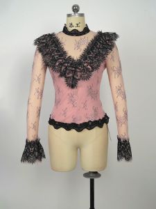 ZYHT EraVogue เสื้อผู้หญิง เสื้อสีชมพู เสื้อแขนยาว เสื้อลูกไม้ เสื้อทำงาน เสื้อไฮโซ เสื้อวินเทจ เสื้อออกงาน เสื้อปาร์ตี้ 91516