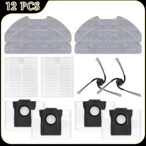 For Dreame D20 Air Plus/F21/F21 Plus/F20/F20 Plus Robot Vacuum Accessories Filter Side Brush Mop Pad Dust Bag Replacement Parts