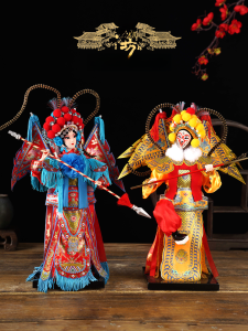 สไตล์จีน Opera รูปตุ๊กตา Mu Guiying เครื่องประดับ Tangrenfang ชาวต่างชาติหัตถกรรมของเล่น < Ne1> รูปงานศิลปะแบบดั้งเดิมของขวัญ