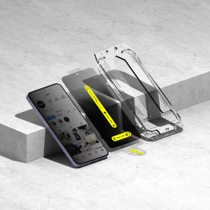 Ringke Easy Slide Privacy Tempered Glass Screen Protector [2 Pack] for [Samsung Galaxy S24 Ultra] includes installation tool Polarizing privacy filter