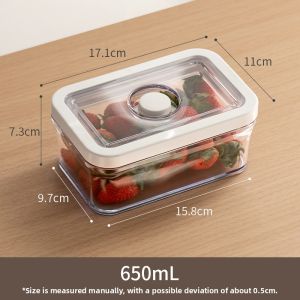 LANJIAOLUO | Vacuum Food Storage Box for Noodles Dumplings Vegetables and Rice