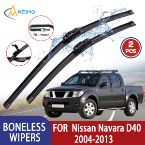 For Nissan Navara D40 2004-2013 Car Wiper U-type Soft Rubber Boneless Wiper HD Quiet Durable Automotive Wiper 24"+19"