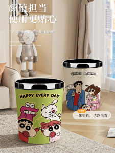 ถังขยะขนาดใหญ่ความจุสูงสำหรับใช้ในบ้าน รูปปากกาวิญญาณสีสันสดใส สไตล์โมเดิร์น อเนกประสงค์ สำหรับห้องน้ำและห้องนั่งเล่น