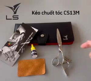Kéo chuốt tóc VLS lưỡi cong một lưỡi sắc offset vênh đỡ ngón cố định CS13M