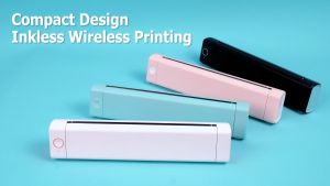 Máy In Nhiệt Mini Khổ A4 Di Động Phomemo M08F-In giấy nhiệt- kết nối bluetooth dùng trên mọi thiết bị ĐTKết nối USB với máy tính