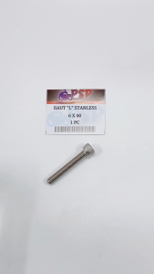 Baut "L" Stainless 6x40 (Harga 1 PC) - Baud Stanlis Baut 10 Kunci L 5 M6 Panjang 40 mm SUS 304