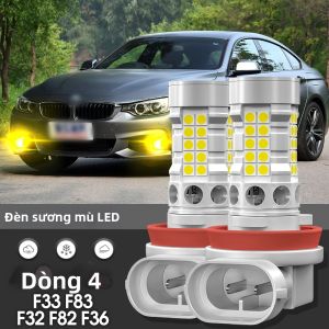 2 Chiếc Xi Nhan CANBUS LED Sương Mù Đèn Cho Xe BMW 4 Series F33 F83 F32 F82 F36 2013-2018 Trắng/Vàng/Vàng/Xanh Pha Lê Phụ Kiện