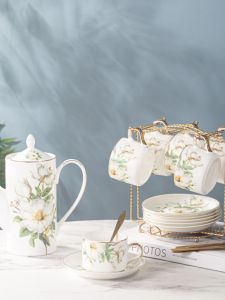 Exquisite Non-Mainstream Style Design Style European Style Retro Bone China Coffee Cup Afternoon Tea Cup Set Gift Box Black Tea Cup