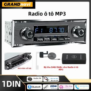 Đầu CD Xe Hơi Grandnavi 1Din Retro Với Chức Năng MP3 Hỗ Trợ DAB+ FM AUX EQ USB Bluetooth Âm Thanh Nổi Cổ Điển Dành Cho Xe Benz