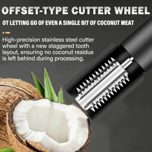10X FASTER Electric Coconut Grater Coconut Scraper Coconut Grinder Coconut Shredder Electric Coconut Grating Machine Powerful Motor Coconut Shaving Tool Kitchen Coconut Grater Machine