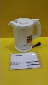 Ấm siêu tốc nội địa Nhật Zojirushi CK-AH08 (0.8L) (0681107) lòng Platinum 2 lớp chống tràn không thoát hơi nước