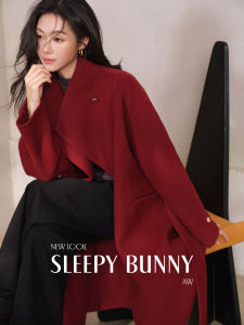 Loose Fit 100% Merino Wool Double-Faced Coat