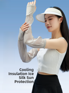 MiiOW | Cat Lady Lace Sleeve Covers Womens Summer Thin Ice Silk Loose Breathable Sun Protection Driving Car Ice Sleeve 2025 New Style