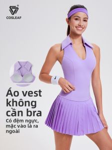 COSLEAF | Áo Phông Thể Thao Mùa Hè Có Đệm Không Cần Mặc Áo Ngực
