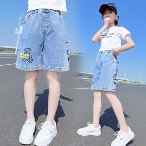 JIFANPAUL | Thin Wide-Legged Casual Denim Shorts for Girls