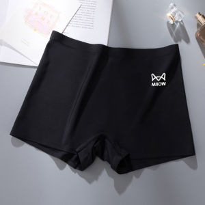 MiiOW | กางเกงขาสั้นแบบสวมใส่สบายสำหรับผู้หญิง MiiOW Ice Silk Seamless Safety Pant ป้องกันแสง 2025 ใหม่ กางเกงชั้นในสตรี