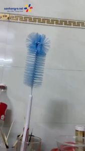 Cây cọ rửa bình sữa chai lọ cốc VILEDA tay cầm chống trơn lông nhựa bền bỉ không cong vênh - Hàng Đức