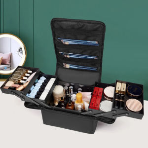 (Ready Stock)Portable Large-Capacity Cosmetic Storage Bag Multi-Layer Hairdressing Nail Tattoo Toolbox