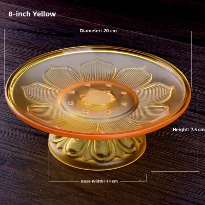 Acrylic Plastic Lotus Offering Plate