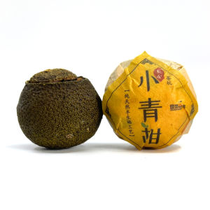 Xinhui Citrus Tea Palace Puer Tea Semi-Raw Drying Puer Cooked Tea Premium Palace Core Production Area Gift