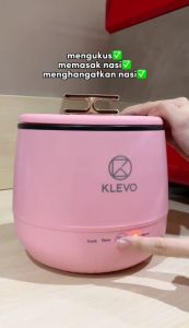 KLEVO IRICO Rice Cooker Mini 1.5 Liter Portable Magic Com Smart Touch 3 in 1 Anti Lengket