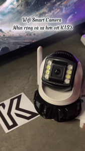 Camera KD153 Wifi3 Mắt Quan SátXoay 360°Chế Độ Ban Đêm Âm Thanh 2 Chiều Đèn Flash Gọi Thoại Thực Tại