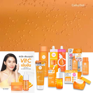 ✅ Vit C รวมทุกตัว【ไวท์ทามินซี】ครีมบำรุงหน้า/โทนเนอร์/เซรั่ม/เจลล้างหน้า WHITAMIN C  CATHY DOLL