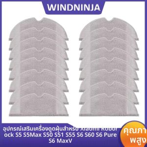 แห้งเปียก Mop ผ้าทําความสะอาดอุปกรณ์เสริมสําหรับ Xiaomi Roborock S5 S5Max S50 S51 S55 S6 S60 S6 Pure S6 MaxV สูญญากาศ Mop Rag อะไหล่ทําความสะอาด