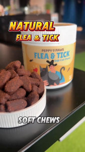 Peppy Paws Flea & Tick Cat 90 Soft Chews - | Natural Repellent | Improves Immunity | FDA Registered | GMP Facility | Non GMO | All Natural | 100% Original