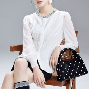 DAIXIANGFEIZI | Fashion Stylish Long Sleeve Womens Shirt White