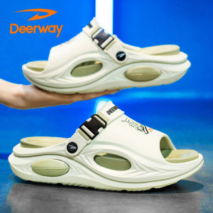 Deerway Mens Summer Outdoor Sports Sandals Anti-slip Wear-resistant Driving Commuting Dual-purpose Beach Large Size Casual Slippers