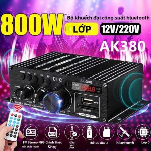 800W 12V AK380/G8/AK370/AK270/AK170 Bộ Khuếch Đại Công Suất Hifi Dành Cho Xe Hơi Tại Nhà Bộ Khuếch Đại Âm Thanh Bass Âm Thanh Nổi Loa Class D Dành Cho Hệ Thống Âm Thanh Gia Đình Và Xe Hơi