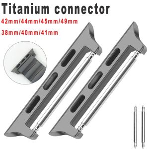 22mm Titanium Adapter Connector For Apple Watch Titanium Band Ultra 49mm 45mm 42MM 44mm DIY Accessories for iwatch Watchband