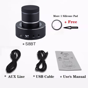 Adin | Adin 26w Vibro Bluetooth Speaker Mini Portable Wireless Subwoofer Neighbor Vibration Resonance Music Speakers Column For Phone