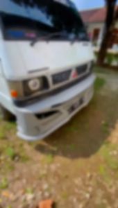 BUMPER BEMPER L300 MODEL PATRIOT BAHAN PLAT TEBAL KONDISI POXY
