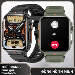 Đồng Hồ Thông Minh Quân Sự LIGE Dành Cho Nam Ngoài Trời Hơn 100 Chế Độ Thể Thao Theo Dõi Sức Khỏe Chống Nước Cuộc Gọi Bluetooth Tương Thích Với Android/iOS