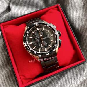 [Original] 8118G BRG-48 Balmer Chronograph Sapphire Mens Watch with Black Dial and 50m Water Resistant Black Stainless Steel Bracelet | Official Warranty