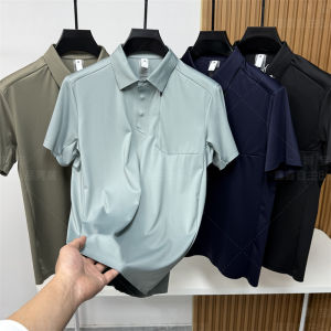 Diy System Ice Silk Cool Feeling Fabric 3D Tailoring Summer Mens Outdoor Sports Breathable Drapey Short Sleeve POLO Shirt