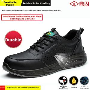 DINGGU | Steel Toe Light Wear Resistant Anti-smash Safety Shoe