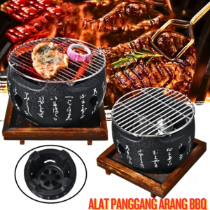 JAYA Alat Grill Panggang Arang sate BBQ Japanese Stove Bulat Aihogard Camping acara party